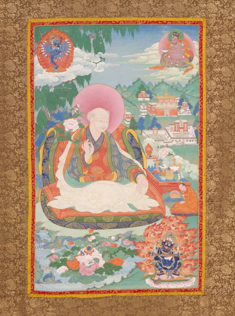 图片[1]-The origin of the Dalai Lama — Gongganingbu Thangka-China Archive